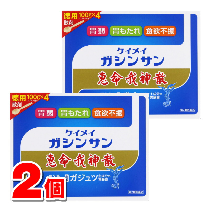 【第2類医薬品】 恵命我神散 100g×4袋 ×2個|杏林堂 店