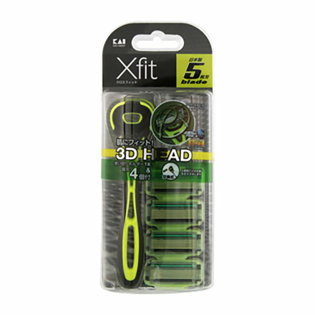 楽天市場 貝印 Xfit クロスフィット スリムパック 本体 替刃4個付 杏林堂 楽天市場店