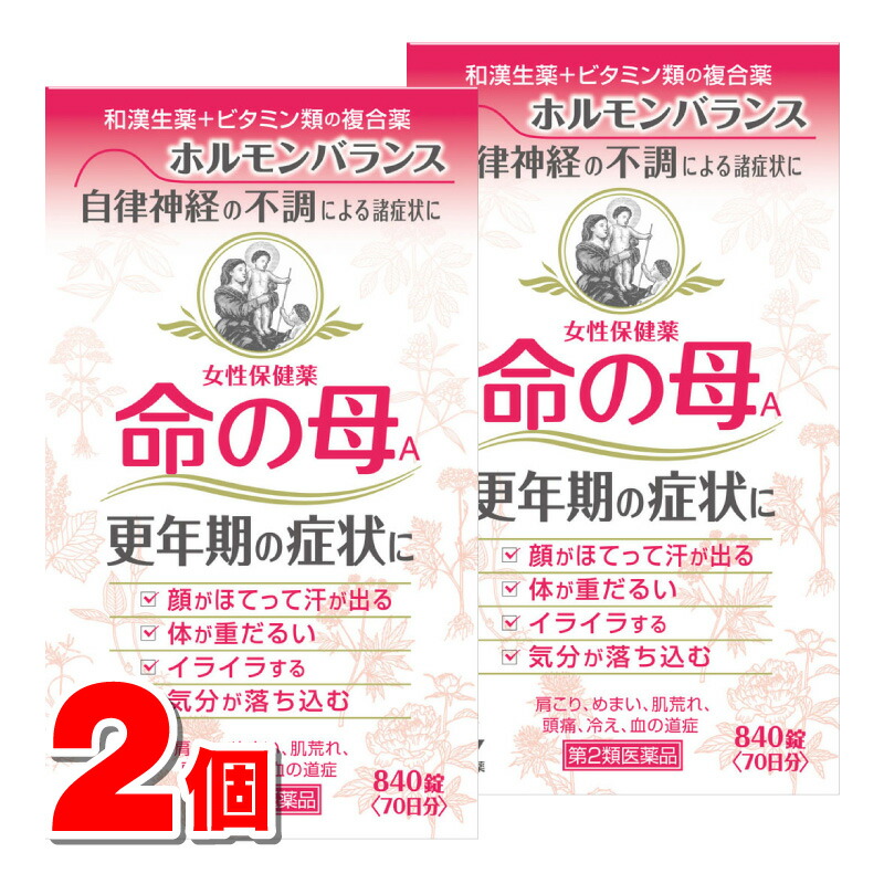 【第2類飲み薬】 小林製薬 命の母A 840錠 ×2個 ○