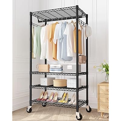 楽天市場】HER ハンガーラック ワードローブ クローゼット 衣類収納 棚