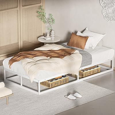 メタル ベッドフレーム シングル シングルベッド すのこ 静音設計 組立工具付き Amazon｜Yaheetech メタル ベッドフレーム シングル すのこ 静音