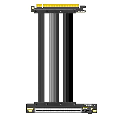 PCIe 5.0 X16ライザケーブル GPU マウント用 PCI-E Gen5相応う 64GB/sす早さ RTX 5090（Ti）および RX 9070（XT）