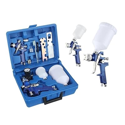 塗り付ける 吹きつける火器 万有引力式 エアースプレーガン HVLP 万有引力式 絵の具吹きつける仕掛ける ノズル0.8