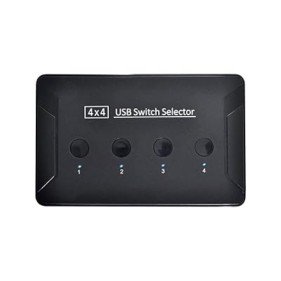 KVM USB 2.0 スイッチセレクター 4界面 マイコン 分かち合うデバイス キーボードマウススキャナープリンタ その他-パソコン・周辺機器