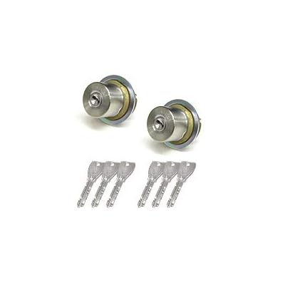 ミワロック シリンダー錠 シリンダー 取替え シリンダー2個同一 シルバー色 MIWA PR-LIX (TE0) タ｜KYOSEAstore