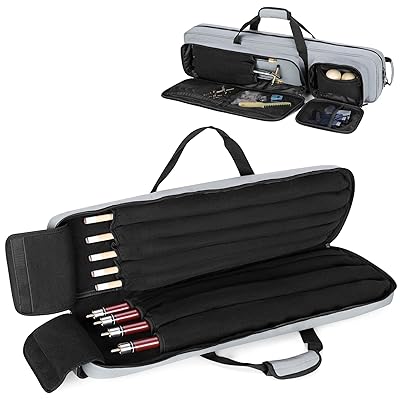 プールキューバッグ プールキューケース 野球バット4本と立て坑5本納める可 1/2ビリヤードキュー