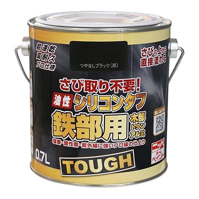 えの具 えの具 油性ケイ素樹脂手ごわい 0.7L つやなし黒いこと（黒） 油性 つやあり 屋内外 日本製 4976