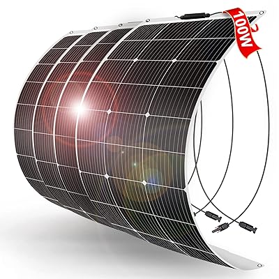 ソーラーパネル 400W フレキシブル 防災対策 単結晶 4枚*100W 18v ポータブル電源や12Ｖバッテり｜KYOSEAstore 30,519円