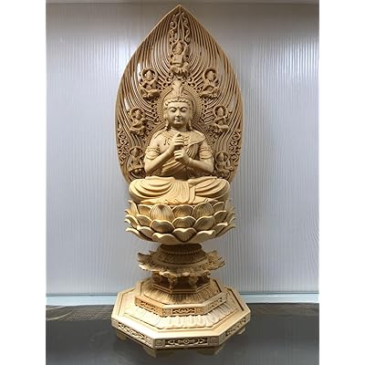 木彫りの仏像 大日如来(だいにちにょらい) 真言宗（未・申年出どころ）十二支守り本尊 干支