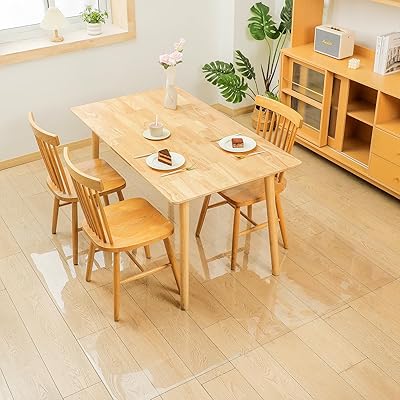 夕ご飯引っ敷き 澄み切った 200×240珊 せつ然たる引っ敷き 1.5粍厚 拭ける PVC引っ敷き 床暖房装置相応う お取りつくろう簡