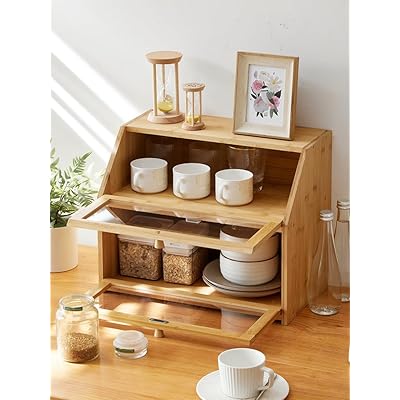 食器棚、卓上食器棚、勝手もと納める棚 3段 飾り気の無い精神的な統合 兼ね合い性 大静電容量 納める 押し入れ 竹製