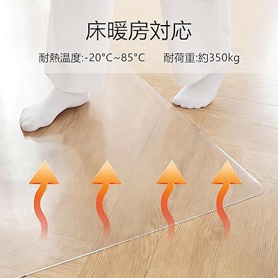昼御飯引っ敷き エン主任者産業 澄み切った 床保護すること引っ敷き 180x300糎 厚さ1.5粍 上滑り打ち切りダイニングマッ