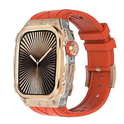 Apple Watch Series 10 46粍ダンス楽隊用御前上等メタルケースバー付き添い人 高耐久 牢固たるな容れもの シリコンストラ
