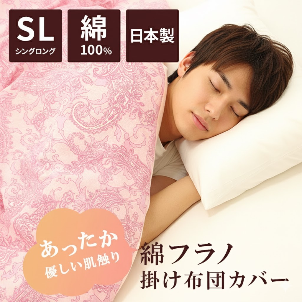 楽天市場】【 日本製 】 あったか 綿フラノ 掛け布団カバー 綿100