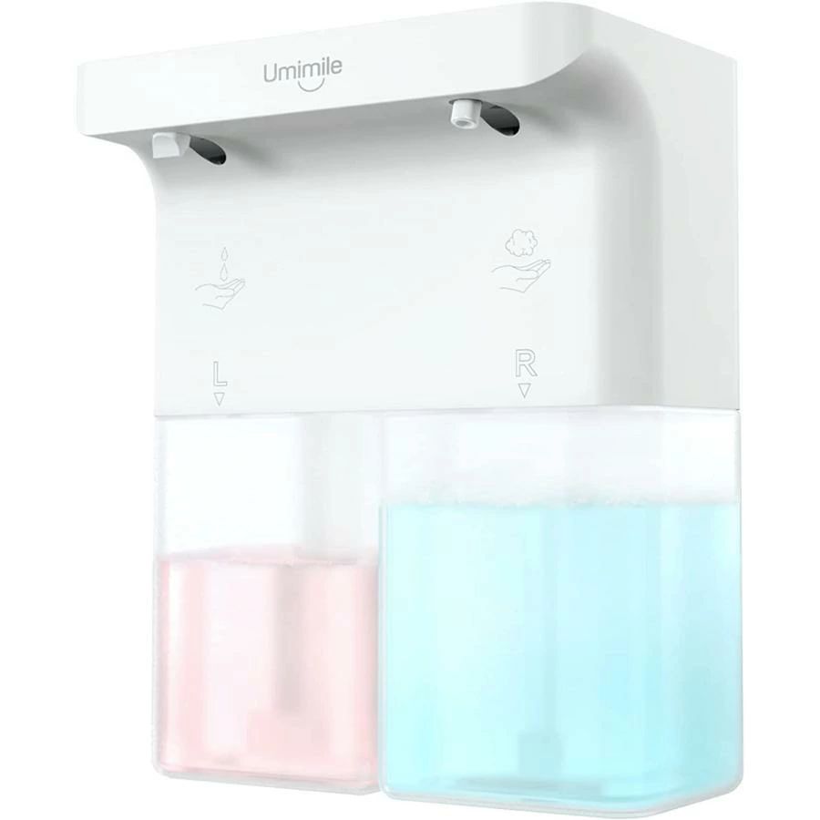 ソープディスペンサー 泡+液体 自動 ダブルヘッド 600ml ハンドソープ 食器洗剤 センサー 詰め替え 手洗い キッチン対応 防水 キッチン 洗面所などに適用 1年保証 送料無料｜きょうしん店
