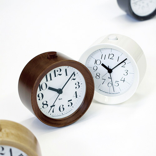 タカタレムノス レムノス リキ アラームクロック RIKI ALARM CLOCK 渡辺力 目覚まし時計 置時計 置き時計 木製 スヌーズ ライト付き 北欧 インテリア おしゃれ ギフト お祝い 新生活