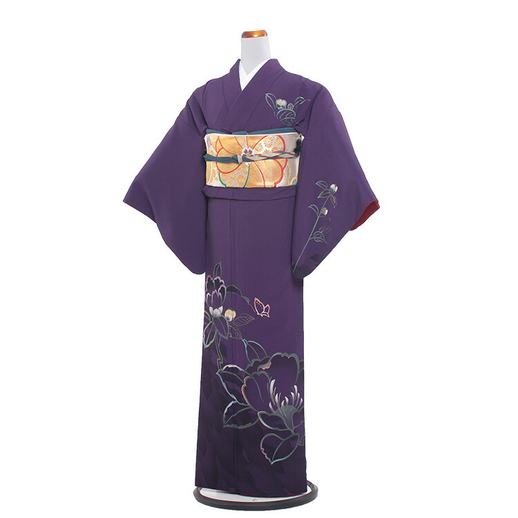 楽天市場】【レンタル】訪問着 レンタル フルセット 【HM0015】【紫