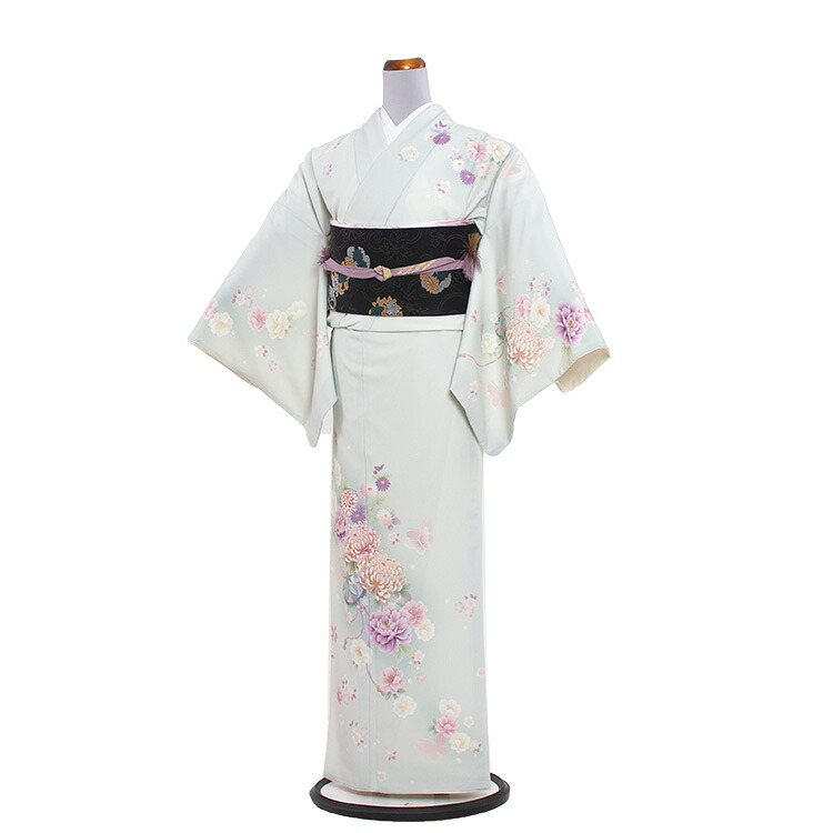 【賃借】短い訪問着 フルセット賃借 / 119薄緑であること 乙葉 ブランド名 / 付下げ 御召しもの 華燭の典 はいり込む式 卒式 卒園式 七五三 お宮参り 茶の葉会 御祝い 結納 753 短い訪問着賃借 御召しもの賃借 きもの賃借 短い訪問着フルセット おっ母さん 母ちゃん 母 貸御召しもの 貸御召しもの  書き割り 貨物輸送無料