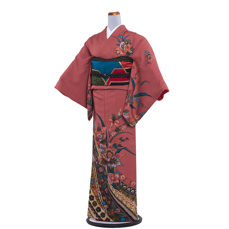 楽天市場】【レンタル】訪問着 フルセットレンタル / NEO184黒地/総柄L