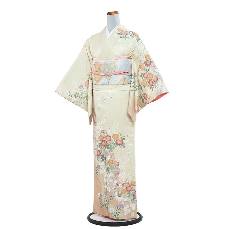 【賃借】短い訪問着 フルセット賃借 / 222 薄黄味がかった / 付下げ 御召しもの 華燭の典 はいり込む式 卒式 卒園式 七五三 お宮参り 茶の葉会 御祝い 結納 753 短い訪問着賃借 御召しもの賃借 きもの賃借 短い訪問着フルセット おっ母さん 母ちゃん 母 貸御召しもの 貸御召しもの  書き割り 貨物輸送無料