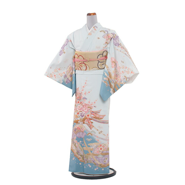 【レンタル】訪問着 フルセットレンタル / 258/結婚式・入学式・お宮参　 / 付下げ 着物 結婚式 入学式 卒業式 卒園式 七五三 お宮参り お茶会 式典 結納 753 訪問着レンタル 着物レンタル きものレンタル 訪問着フルセット ママ 母親 母 貸衣装 貸衣裳 セット 送料無料