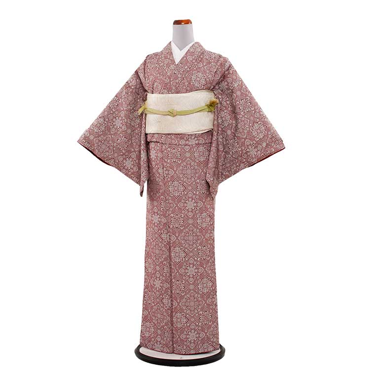 【レンタル】訪問着 フルセットレンタル 付下げ 着物 結婚式 入学式 卒業式 卒園式 七五三 お宮参り お茶会 式典 結納 753 訪問着レンタル 着物レンタル きものレンタル 訪問着フルセット ママ 母親 母 貸衣装 貸衣裳 送料無料/小紋 322 赤のおめし