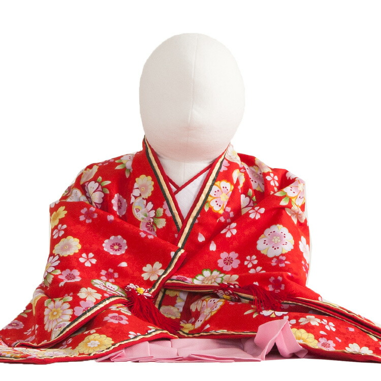 【100日～１歳着物レンタル】228 赤地/お姫様十二単衣【桃の節句】【お雛祭り】【初節句】【ベビーの着物】【記念写真】【お祭り】【家族写真】【お食い初め】【誕生日】 05P03Dec16