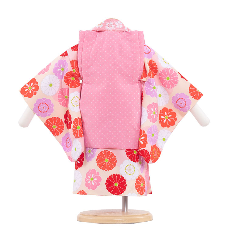 【楽天市場】【レンタル】ベビー着物 /ピンクの花 二部式着物316 / 女の子 ひな祭り 桃の節句 花柄 和装 和服 赤ちゃん プレゼント