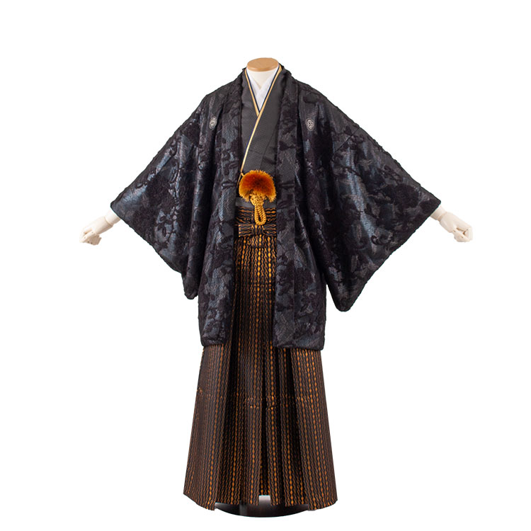 【レンタル】紋付12点フルセット 往復送料無料 新品足袋プレゼント 卒業式 結婚式 成人式 イベント レンタル袴 レンタル衣装 袴セット 羽織袴 紋付袴 袴レンタル 紋付羽織袴 男 袴 男性 セット メンズ 貸衣装 紋付き袴 赤紋付 オシャレ袴 3AF6B18 黒地 レース
