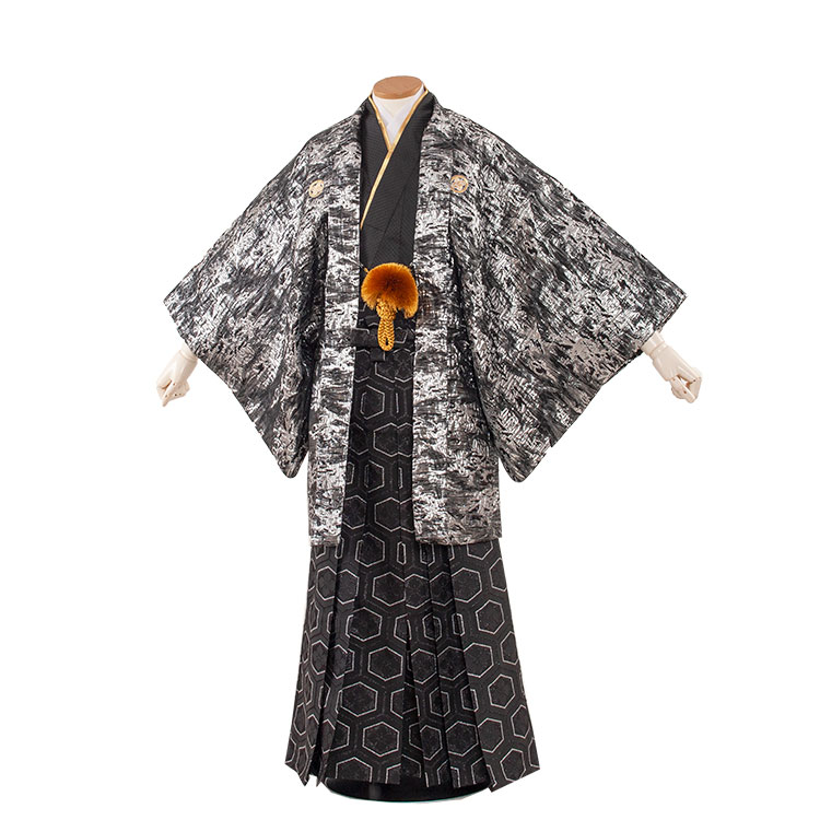 【レンタル】紋付12点フルセット 往復送料無料 新品足袋プレゼント 卒業式 結婚式 成人式 イベント レンタル袴 レンタル衣装 袴セット 羽織袴 紋付袴 袴レンタル 紋付羽織袴 男 袴 男性 セット メンズ 貸衣装 紋付き袴 紋付 羽織 着物 3AF6C37｜着物レンタル　京都ちりめんや