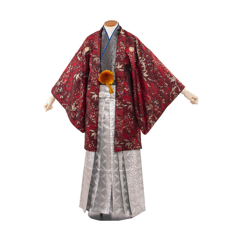 【レンタル】紋付12点フルセット 往復送料無料 新品足袋プレゼント 卒業式 結婚式 成人式 イベント レンタル袴 レンタル衣装 袴セット 羽織袴 紋付袴 袴レンタル 紋付羽織袴 男 袴 男性 セット メンズ 貸衣装 紋付き袴 紋付 羽織 着物 3AF6C45｜着物レンタル　京都ちりめんや