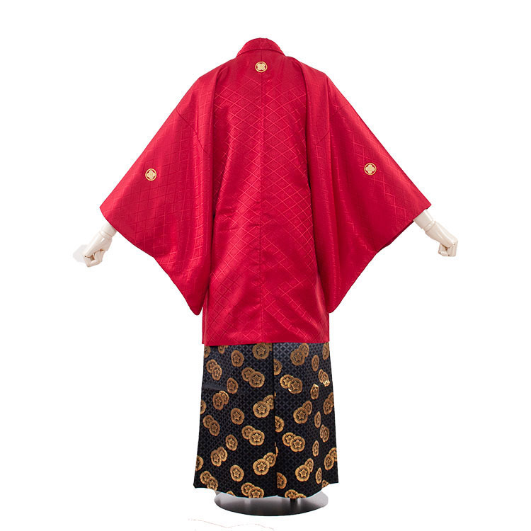 定番新品の赤柄袴 7r00 7号 レンタル フルセット レンタル 紋付袴 男性 レンタル レンタル 紋付き袴 振袖レンタル 男 紋付 紋服 紋付羽織袴 袴 殿方 新郎 男性用袴 男性用着物 紋付袴レンタル 着物 卒業式 入学式 成人式 レンタル紋付き袴 送料無料 着物