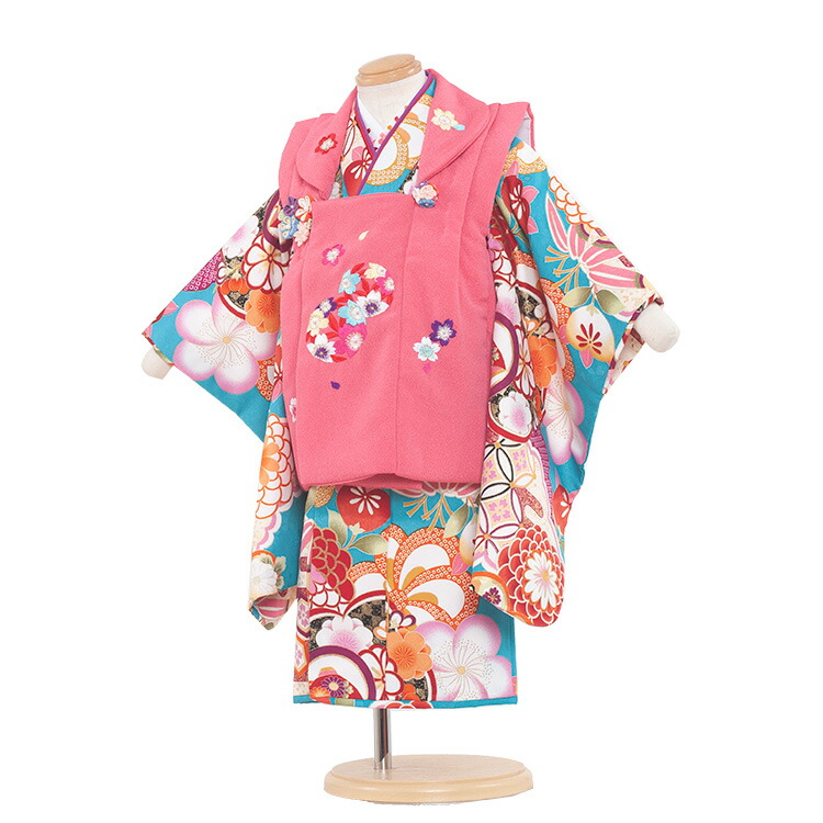 着物セット 売り切り御免 女の子 2歳 着物 レンタル 七五三 レンタル 古典柄 送料無料 50 水色 ピンク ねじり梅 セットひな祭り京都 着物レンタル 2歳着物 小柄な3歳 被布 753 被布セットレンタル七五三 女児 二歳 2歳女の子 七五三レンタル フルセット