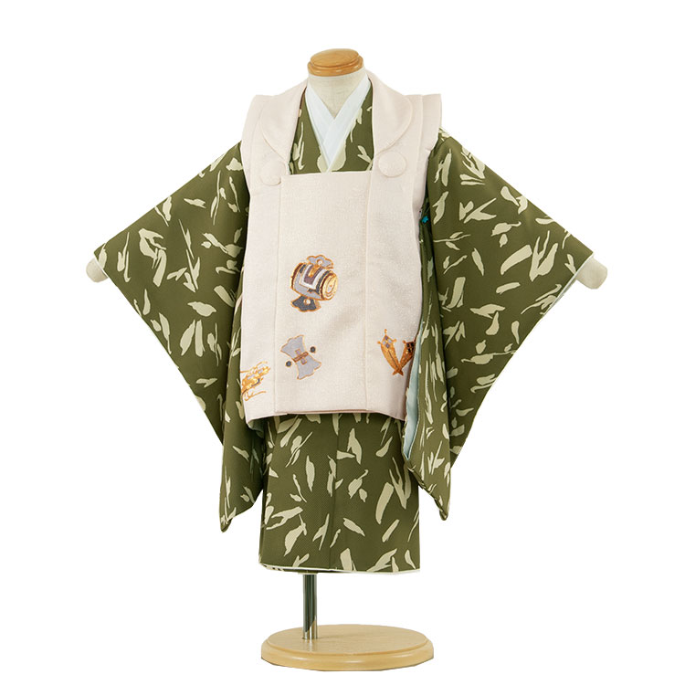 楽天市場】【レンタル】七五三 2歳 男の子 2122 矢絣 兜 被布 着物