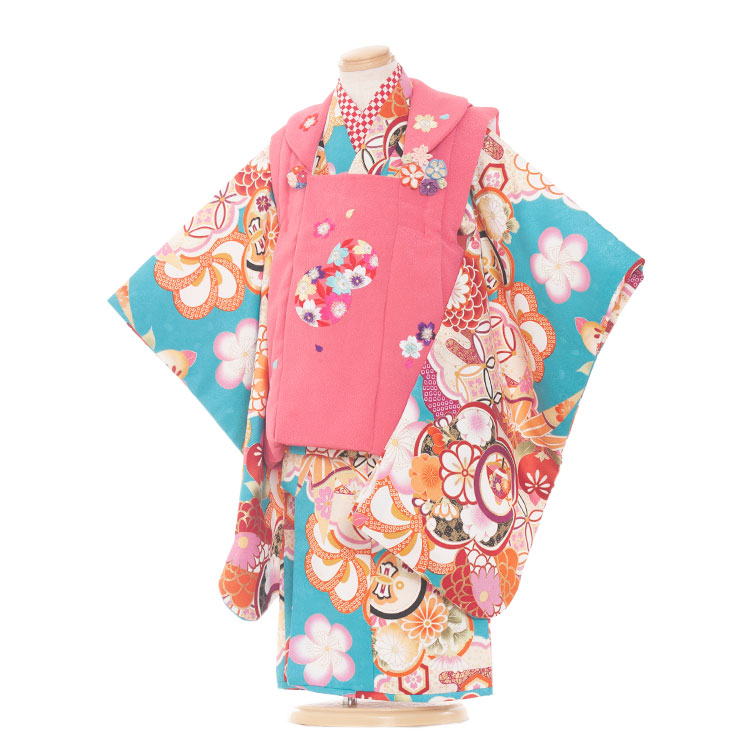 3歳 女の子 着物　七五三　753　被布　ピンク 楽天市場】七五三 753 着物 3歳 女の子 被布セット PR＋ ブランド