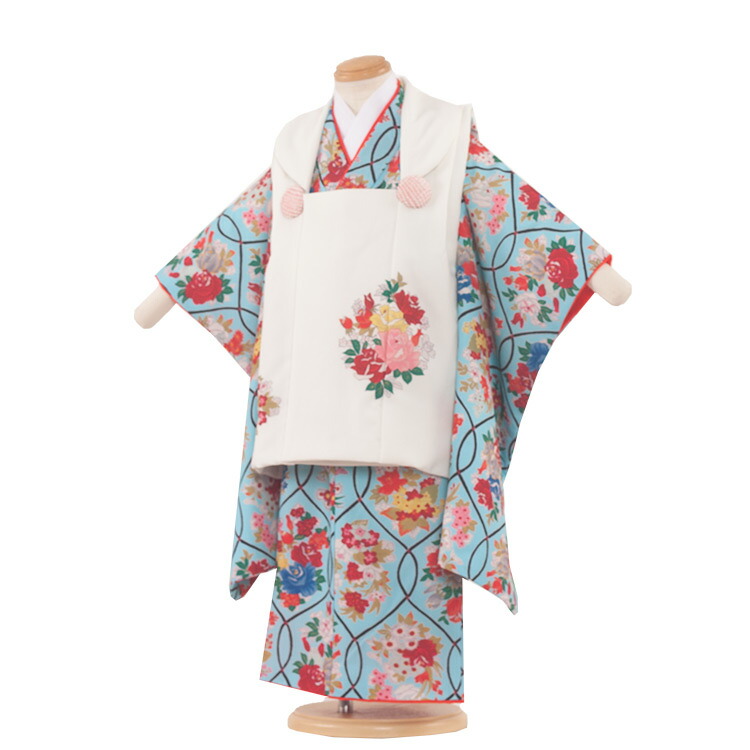 レンタル 七五三 着物 3歳 女の子 レンタル おしゃれ アンティーク レトロ 和風モダン古典 3歳女の子 被布 753着物 被布フルセット 753 ひな祭り 子供 きもの 七五三レンタル 貸衣装 貸衣裳 往復送料無料 3393 水色u3000白u3000花 Highsoftsistemas Com Br