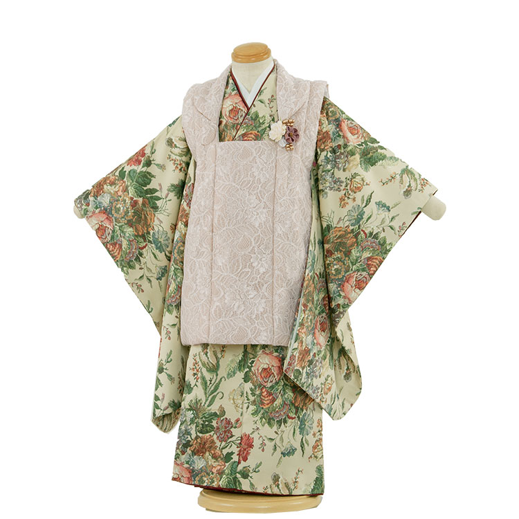 ◎509ag6着物のみ◎七五三 三歳 女の子 アンティーク着物&被布 レトロ 楽天市場】【レンタル】七五三 3歳 女の子【正絹】4086 紅型