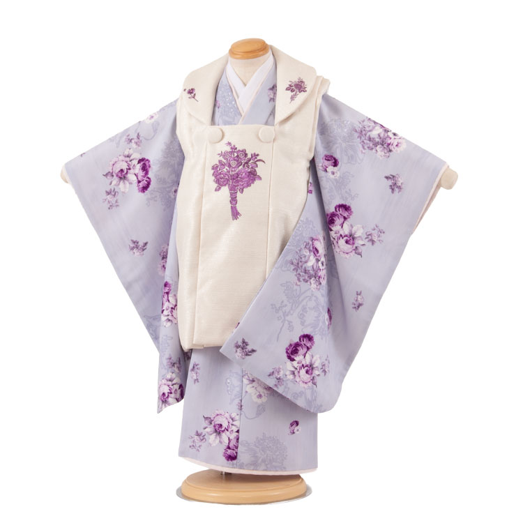 【賃借】七五三（3歳御嬢さん厚地の外套）3619 JILLSTUART 藤色 ローズ JILLSTUART 御姉さん 厚地の外套賃借 一般受け  今めかしい 好いたらしい 3歳御姉さん 厚地の外套フルセット 3才 数え年 ひな祭り 御嬢さん 赤ちゃん 七五三賃借 愛くるしげ 御前上等 京都 貸お召しもの 新品足袋差し上げ物 往復貨物輸送無料
