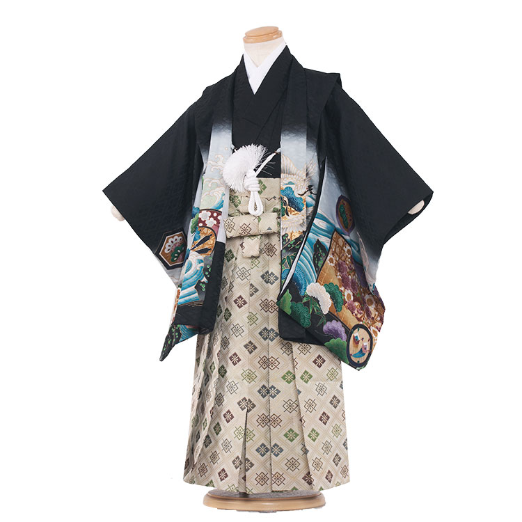 人気新品 着物 レンタル 簡単着付け袴 七五三 往復送料無料 貸衣裳 貸衣装 レンタル七五三 袴セット 男児 袴 はかま 着物レンタル 3歳男の子 レンタル フルセット 男の子 着物 七五三 男の子 袴 七五三 セット 3歳 三歳3013 黒 鷹袴53 男児3歳用 羽織袴