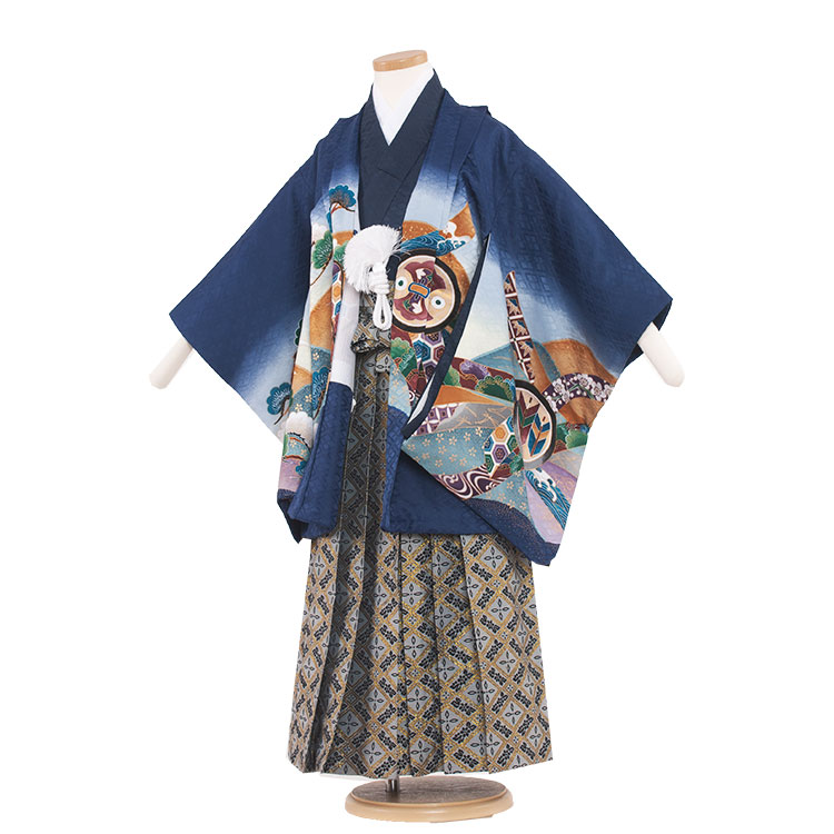 楽天市場】【レンタル】【かんたん着付け袴】七五三 着物 5歳 男の子