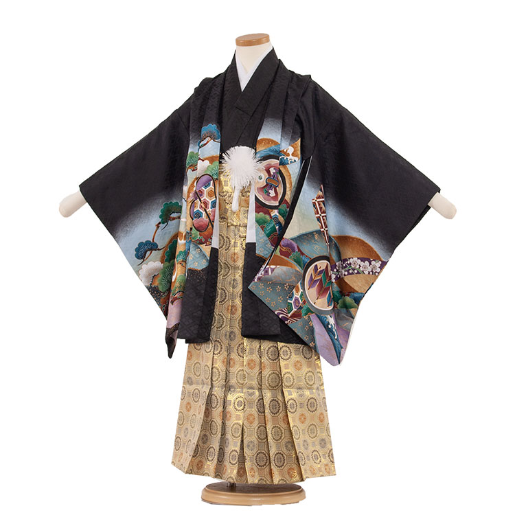 七五三　3歳　男の子　袴 楽天市場】【レンタル】【簡単着付け袴】七五三 着物 男の子 三