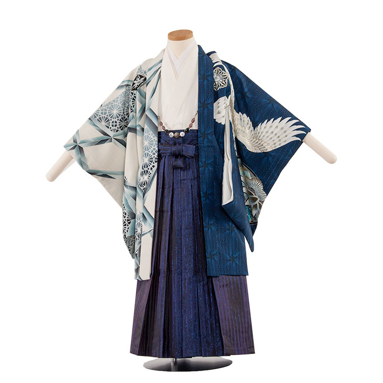 楽天市場】【レンタル】【かんたん着付け袴】5136紫/虎桜吹雪 七五三