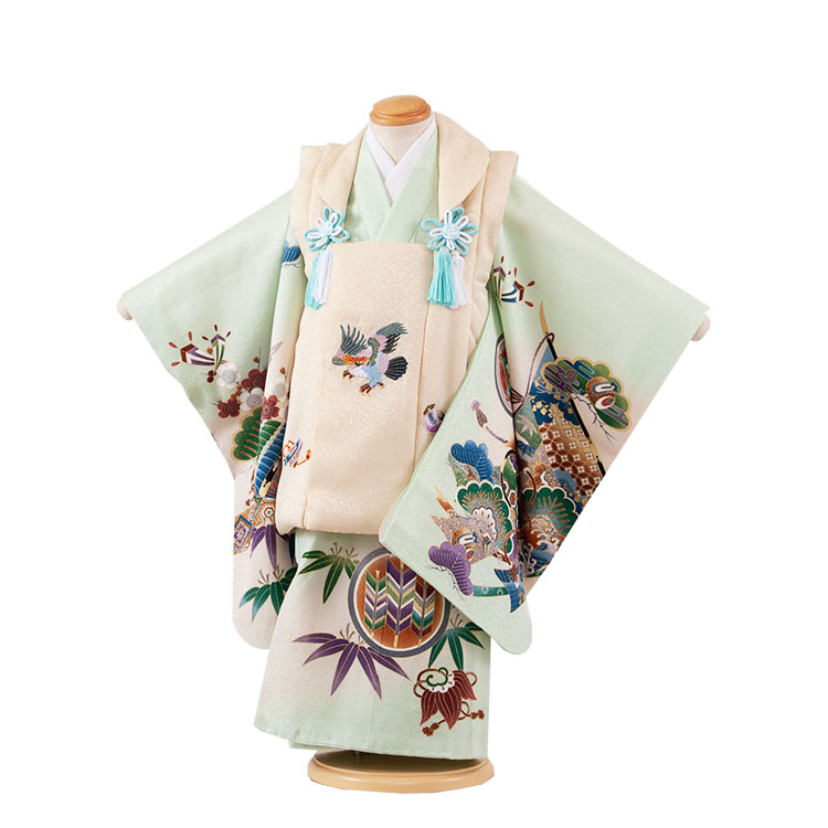 楽天市場】【レンタル】【正絹】 七五三 着物 3歳 男の子 被布