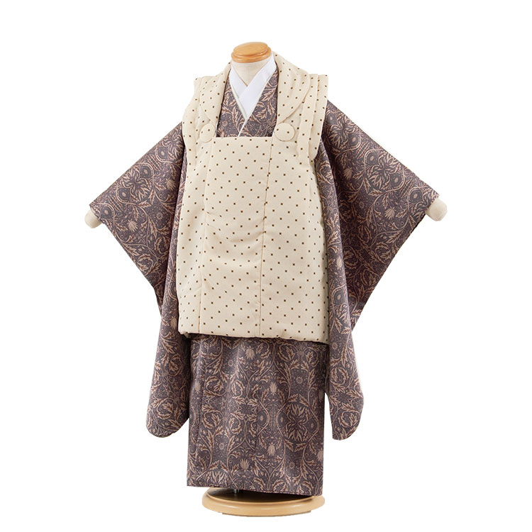 楽天市場】【レンタル】七五三 3歳 男の子 5-99 松竹梅 茶 被布
