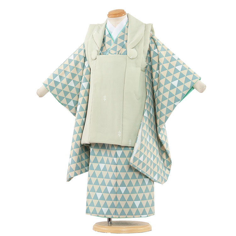 【賃借】七五三 お召しもの 3歳 お坊っちゃん 身たけ90～100多情多感 賃借 今めかしい アンティーク  レトロ 和風今めかしい名文 3歳お坊っちゃん 厚地の外套 753お召しもの 厚地の外套フルセット 753 赤ちゃん きもの 七五三賃借 貸お召しもの 貸お召しもの 往復貨物輸送無料 /3AO4-64 水色 ベージュ 薄緑であること うろこ柄