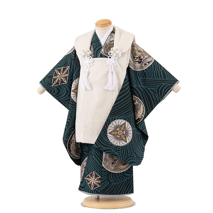 m*u様 新品 七五三 男児 3歳 正絹 被布コート 正絹 本絞り 七五三被布 : K208 【三歳男児被布】【正絹】総絞り グレー