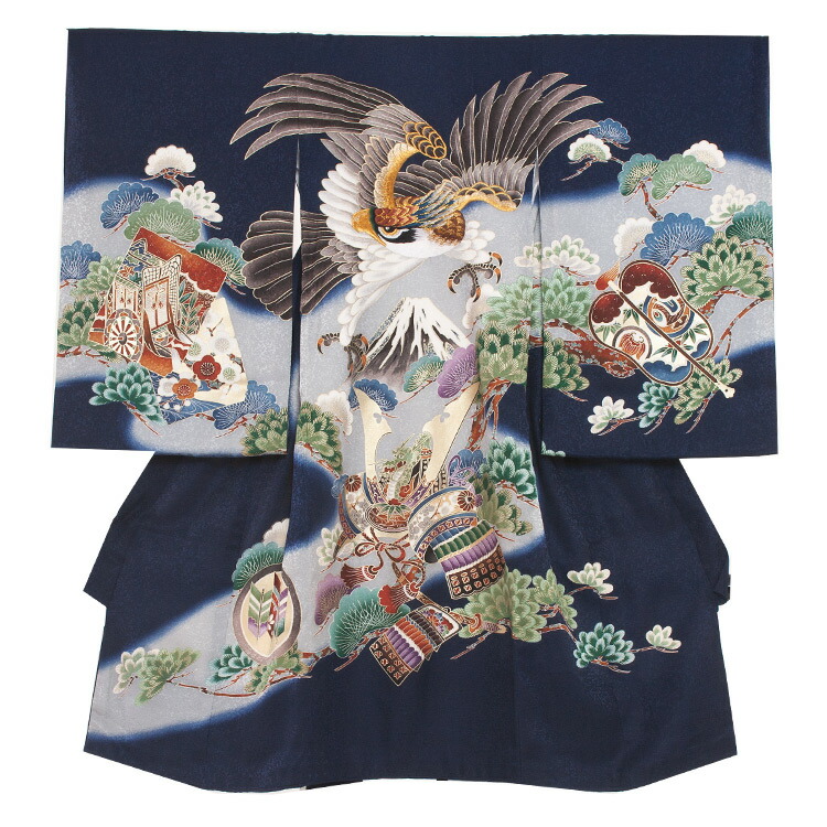 赤ちゃん着物 着物レンタル 赤ちゃん着物 産着レンタル 祝い着 3al0109 着物レンタル 初着 初着セット 正絹 往復送料無料 お食い初め 男の子レンタル産着 京都ちりめんや 記念撮影 祝着レンタル お宮参り 安い ベビー帽子セット無料レンタル 男の子産着 祝い着 簡単