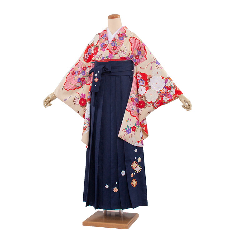 【レンタル】 卒業式　袴レンタル レンタル袴女袴（1013）二尺袖 レトロ 着物レンタル　卒業袴　フルセットレンタル　大人用　先生用　女性　大学　短大　専門学校　謝恩会　卒業式袴　２月　３月　４月　袴レンタル　春　往復送料無料 7,644円