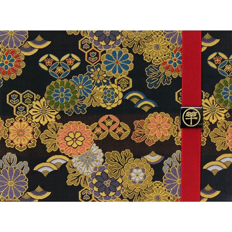 楽天市場 御朱印帳 見開き 花乱 バンド付き 西陣の金襴 おしゃれ かっこいい 24山48ページ 京都ちせん 御朱印帳工房 京都ちせん