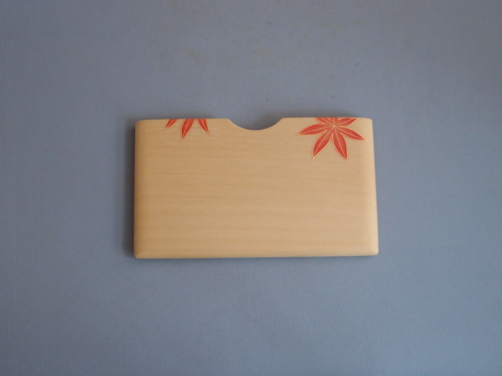 名刺入　截金　紅葉　大塚華仙｜京都　茶道具　出野祐